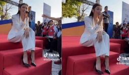 Video: Hoa hậu Thùy Tiên trổ tài ca hát, 1001 biểu cảm hài hước khi 'quên lời' khiến CDM cười ngất