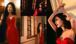 Dương Mịch khoe 'báu vật' hút hồn trên cơ thể trong bộ váy rực đỏ như 'phượng hoàng lửa'