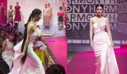 Á hậu Phương Nhi gặp sự cố 'vồ ếch' khi lần đầu đảm nhận vai trò quan trọng