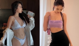 Ngọc Trinh lộ diện sau khi khiến dân tình 'lo sốt vó' vì sức khỏe, nhưng vòng 1 để 'quên' ở phim trường hay gì?