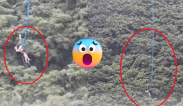 Lạnh gáy: Đang nhảy bungee từ độ cao gần 170m thì khu vui chơi mất điện, du khách la hét thảm thương 