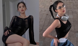 Ngọc Trinh lại lăng xê mốt 'mặc quần như cởi' để lộ cả nội y, nhưng lần này 'quê xệ' vì sự cố 