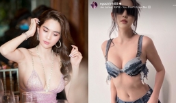 Sang mãi cũng chán, Ngọc Trinh đổi gió diện đồ 'chó gặm', nhưng vòng 1 'tràn bờ đê' mới gây sốc