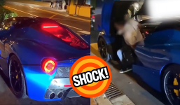 Nghẹt thở khoảnh khắc bảo vệ lái chiếc Ferrari LaFerrari tông thẳng vào tường, thái độ chủ xe gây sốc