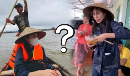 Nối gót Thủy Tiên năm 2020, sao nữ đích thân ra vùng bão từ thiện, CDM có ngay phản ứng lạ