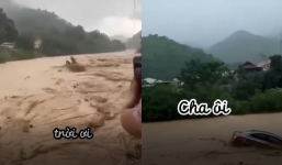 Khóc nghẹn clip người dân miền núi tại Nghệ An đứng nhìn sản nghiệp bị lũ cuốn, la hét trong tuyệt vọng