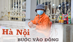 Người dân Hà Nội đón đợt không khí lạnh đầu tiên:  Mặc áo phao rét, đội mũ len đeo tất tay ra đường