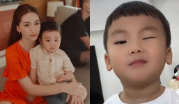 Clip: Con trai Hòa Minzy 'đu trend' siêu đáng yêu, gương mặt chuẩn soái ca nhí gây sốt