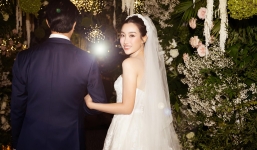 Chùm ảnh: Lễ cưới đẹp như cổ tích của Đỗ Mỹ Linh, CDM rần rần vì chú rể quá 'mặn'