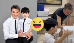 Video: Con trai Đàm Vĩnh Hưng mới tí tuổi đã biết phụ ba làm việc, thái độ thế nào mà gây sốt?