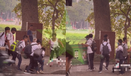 Video: Nhóm bạn nhỏ gồng mình hỗ trợ người đàn ông ngoại quốc di chuyển xe lăn lên vỉa hè, dân mạng 'tự hào Việt Nam'