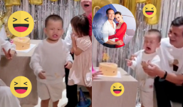 Video: Leon 'quậy đục' sinh nhật Hồ Ngọc Hà, hàng loạt biểu cảm khiến dân tình bật cười