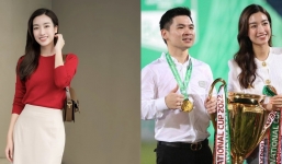 Đỗ Mỹ Linh vô tình để lộ 'tín vật' tình yêu với con trai bầu Hiển