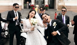 CHÙM ẢNH: Đám cưới siêu lầy lội của Khánh Thi - Phan Hiển, dàn khách mời đồng loạt nói lời 'gan ruột'