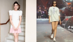 Video: Đỗ Thị Hà để mặt mộc đi duyệt chương trình, 'quậy đục' sàn diễn nhờ lợi thế này