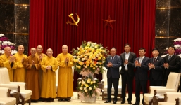 Phó Bí thư Thành ủy Nguyễn Văn Phong tiếp Đoàn đại biểu Trung ương Giáo hội Phật giáo Việt Nam