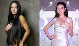 Sao Việt chống 'hớ hênh' trên thảm đỏ: Angela Phương Trinh dùng tóc, Thùy Tiên dùng tay che chắn vòng 1