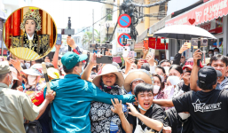 Người dân xô đẩy tại lễ đưa tang NS Vũ Linh, lực lượng chức năng phải gồng mình