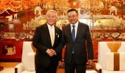 Chủ tịch UBND Thành phố Trần Sỹ Thanh tiếp Chủ tịch Liên đoàn kinh tế Kyushu (Nhật Bản) 