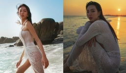 Thùy Tiên khoe dáng đỉnh với trang phục như 'tàng hình', không hổ danh mỹ nhân có sắc vóc đẹp nhất năm