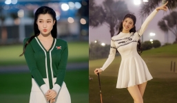 Phương Nhi lại ra sân golf, đôi chân dài như 'kiếm Nhật' khiến dân tình xuýt xoa 