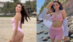 Bộ sưu tập bikini khoe đường cong chuẩn S-line của Thùy Tiên