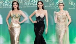 Dàn hậu 'chặt nát' thảm đỏ chiều qua: Phương Nhi như búp bê sống, Thùy Tiên - Minh Tú xuyên thấu hết cỡ