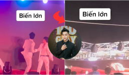 Video: Thót tim khoảnh khắc TiTi (HKT) bị màn hình led đổ sập đè lên người khi đang diễn, fan nháo nhác