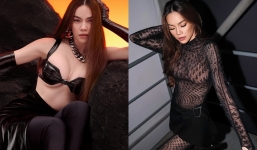 Hồ Ngọc Hà o ép vòng 1 trong loạt ảnh mới, cách tạo dáng khiến dân tình 'đau lưng'