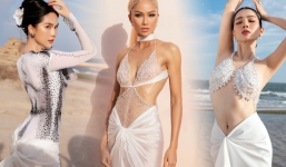 Sao Việt 'thiêu đốt' show Đỗ Long: Lệ Quyên - H'Hen Niê hờ hững, Thiên Ân - Ngọc Châu đọ eo, Hari Won kín vẫn chặt chém