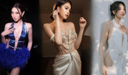 Mỹ nhân Việt lăng xê váy xẻ sâu: Đỗ Thị Hà - Tiểu Vy 'đụng hàng' Hồ Ngọc Hà, Thùy Tiên mới nhức mắt