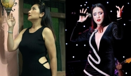 Cát Tường thả dáng giữa đêm với đầm xẻ sát hông, gu thời trang ‘hack tuổi’ ngoạn mục