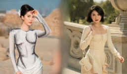 Ngọc Trinh dạo này dịu dàng đến lạ, lên đồ kín cổng cao tường vẫn cực 'keo'