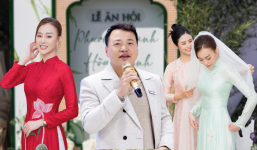 Toàn cảnh lễ ăn hỏi của Shark Bình - Phương Oanh: Không gian đẹp như tranh, cô dâu lộ diện nền nã