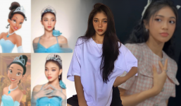 Video: Minh Kiên khoe cận gương mặt đẹp tựa công chúa Disney, suối tóc mây vạn người mê