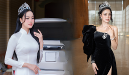 Đào Thị Hiền đẹp xuất thần khi về thăm trường, có hành động ghi điểm