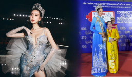 Video: Hoa hậu 'khủng long' Bảo Ngọc yêu kiều trong tà áo dài, nhan sắc đẹp diễm áp quần phương