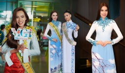 Video: Lê Hoàng Phương diện áo dài đọ sắc cùng các mỹ nhân Miss Grand International 2023