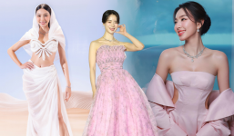 Khoảnh khắc đắt giá của Thùy Tiên tại LHP Busan, có bị 'át vía' khi chung hình với sao quốc tế?