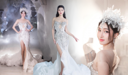 Phương Nhi khoe vẻ đẹp tựa nữ thần, diện lại chiếc đầm 'lỡ hẹn' với Miss International 2023