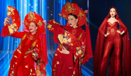 Bùi Quỳnh Hoa thi trang phục dân tộc: Bừng sân khấu, 'bung skill' hết cỡ, tái hiện nghi thức hầu đồng cực mãn nhãn