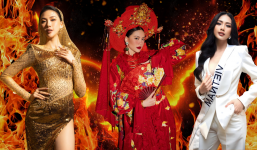 Phần thi trang phục dân tộc đầy 'bất ổn' của Bùi Quỳnh Hoa: Phượng hoàng lửa trỗi dậy từ tro tàn!