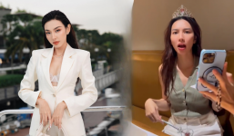 Video: Biểu cảm tấu hài của Thùy Tiên khi được Đức Phúc trao vương miện, nhan sắc thách thức CAM thường