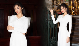 Video: Minh Kiên chiếm spotlight khi diện áo dài, xứng danh 'ngọc càng mài càng sáng'