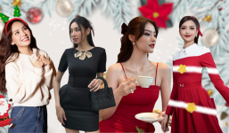 CHÙM ẢNH: Dàn hậu Việt khoe sắc đón Giáng sinh, tan chảy trước visual ngọt ngào của Đỗ Hà - Mai Phương