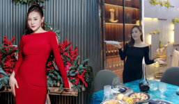 Phương Oanh vác bụng bầu làm món gan ngỗng đãi khách, thành quả chuẩn nhà hàng 5 sao