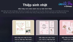 Nền tảng thiết kế thiệp sinh nhật online chuyên nghiệp từ Biihappy invitePro