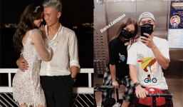 Bùi Tiến Dũng tạo dáng 'cool ngầu' bên bạn gái trong thang máy chung cư
