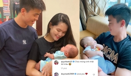 Quỳnh Anh đăng ảnh gia đình hạnh phúc, Duy Mạnh nói đúng 2 từ khiến fan tan chảy