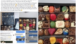 Mua hộp socola xịn, khách hàng mở hộp ra nhão nhoẹt như bùn nhưng bức xúc lại là thái độ của chủ shop